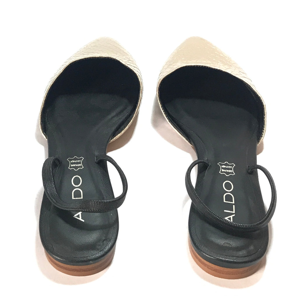 ALDO Gold & Black Snakeskin Mules | Brand New | - Secret Stash