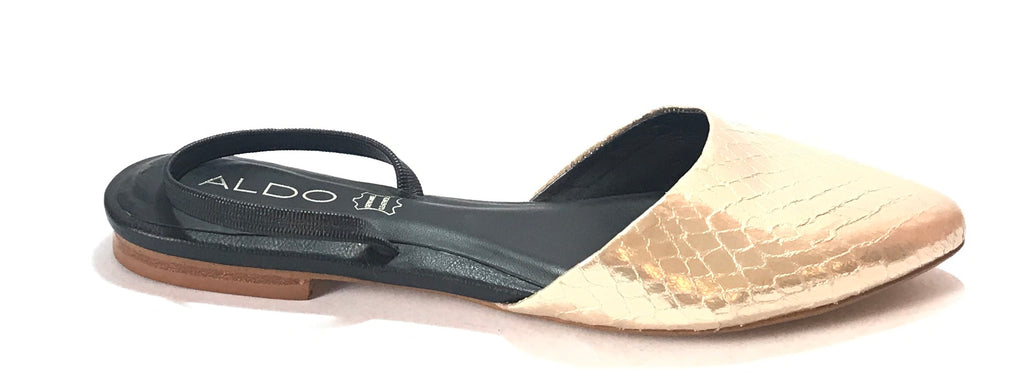 ALDO Gold & Black Snakeskin Mules | Brand New | - Secret Stash