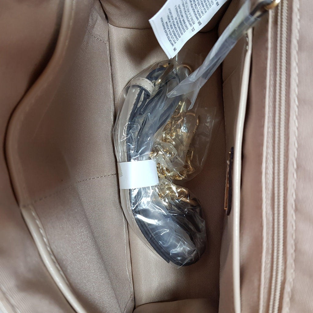 ALDO Beige 'GALELARWEN' Gold Stud Satchel | Brand New |