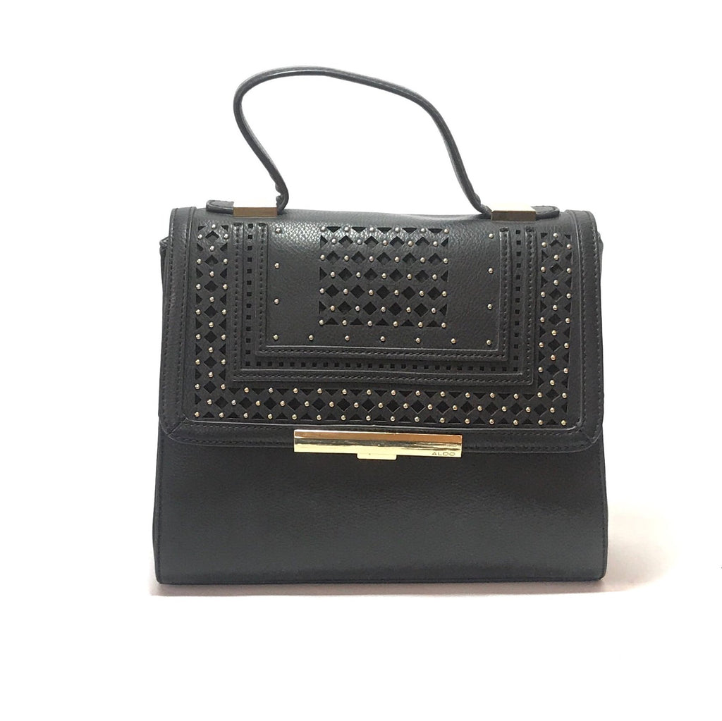 ALDO Black Micro-stud Tote Bag | Gently Used | - Secret Stash
