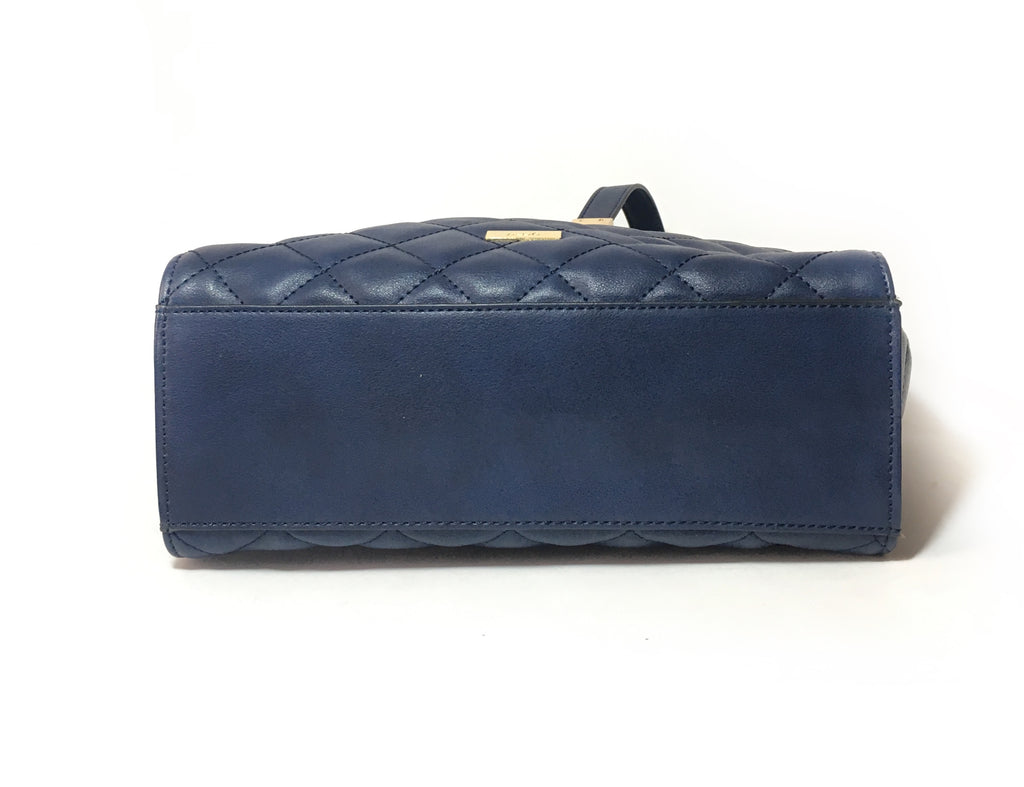 ALDO Quilted Navy Blue Shoulder Bag | Gently Used | - Secret Stash