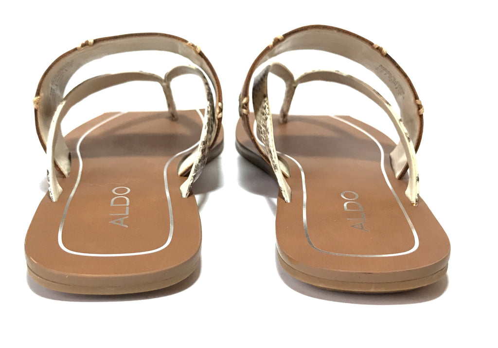 ALDO Tan Leather Sandals | Gently Used |