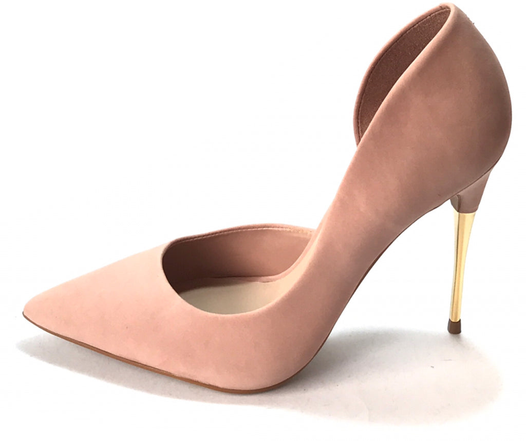 Aldo pink suede best sale heels