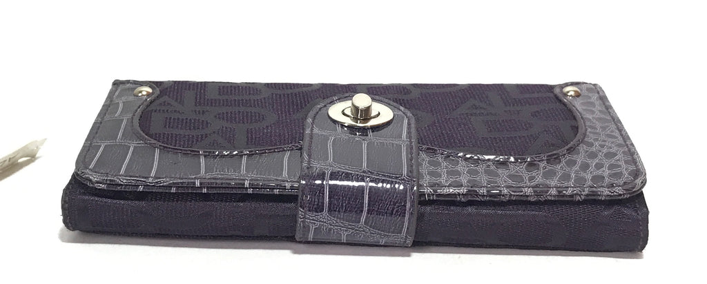 ALDO Purple Monogram Envelope Wallet | Brand New |