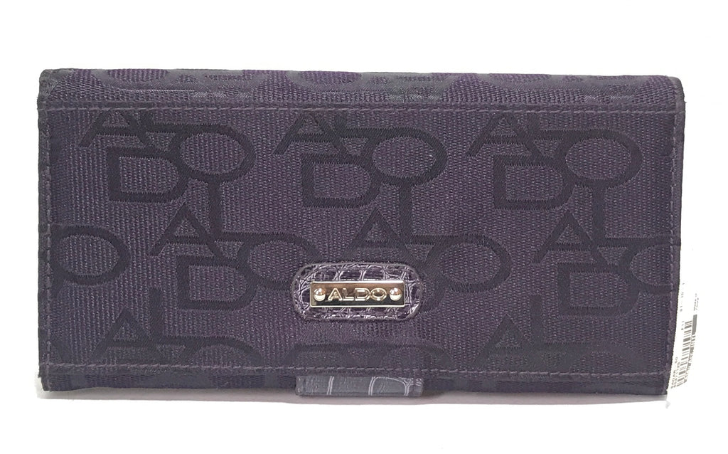 ALDO Purple Monogram Envelope Wallet | Brand New |