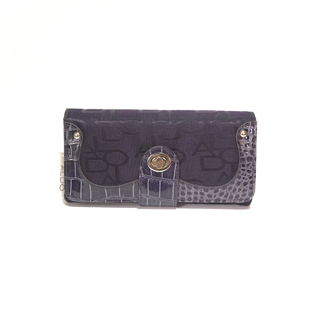 ALDO Purple Monogram Envelope Wallet | Brand New |