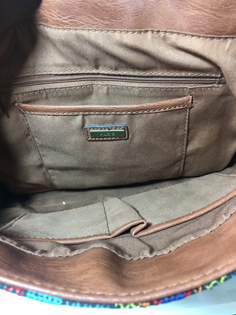 ALDO Aztec Print Canvas Satchel | Gently Used | - Secret Stash
