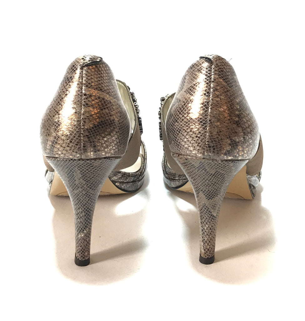 Anne Klein Grey Rhinestone Heels | Brand New | - Secret Stash