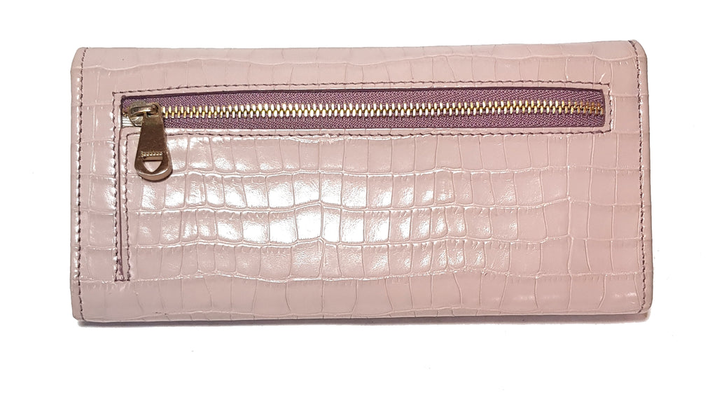 Aspinal of London Lilac Leather Continental Wallet | Pre Loved |