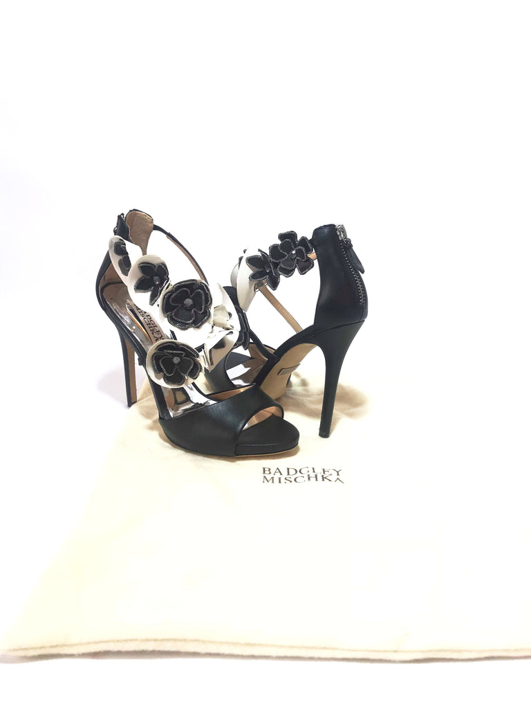 Badgley Mischka Black Floral Heels | Brand New | - Secret Stash