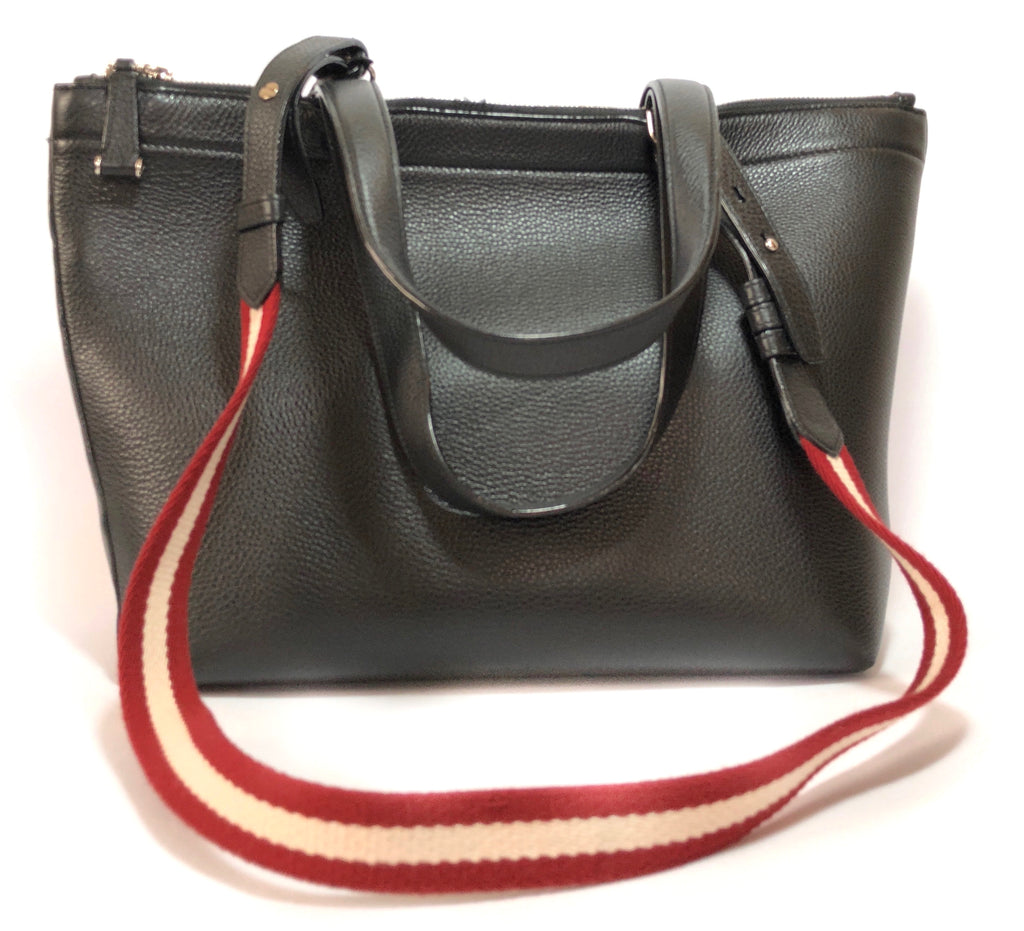 Bally Black Pebbled Leather Tote | Pre Loved | - Secret Stash