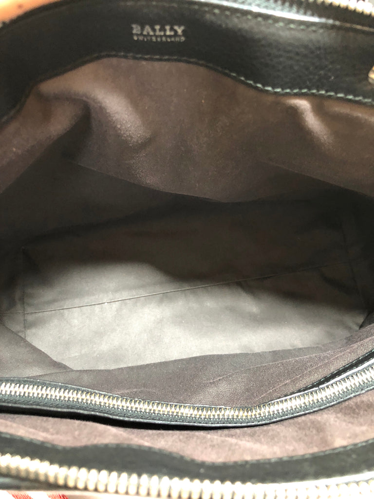 Bally Black Pebbled Leather Tote | Pre Loved | - Secret Stash