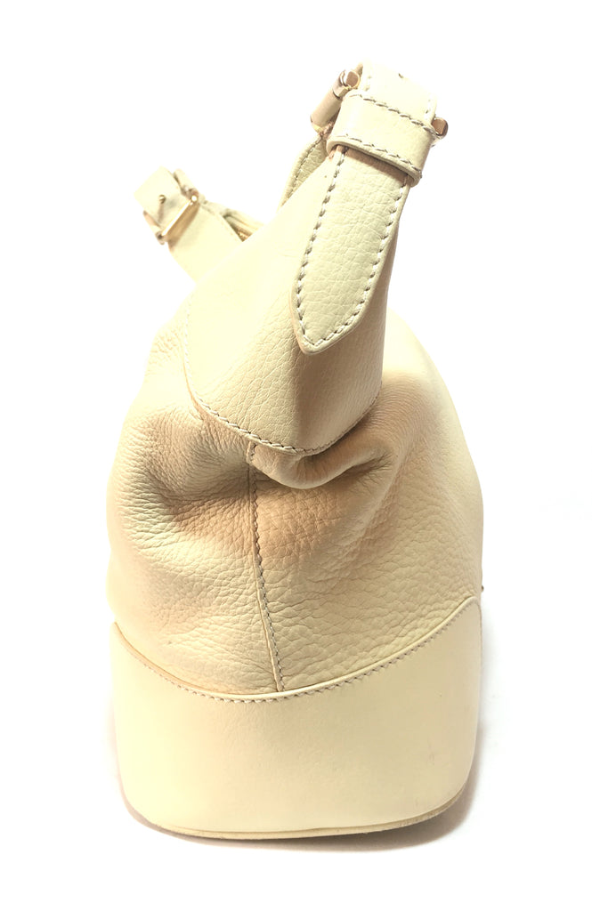 Bally Cream Textured Leather Shoulder Bag | Pre Loved | - Secret Stash