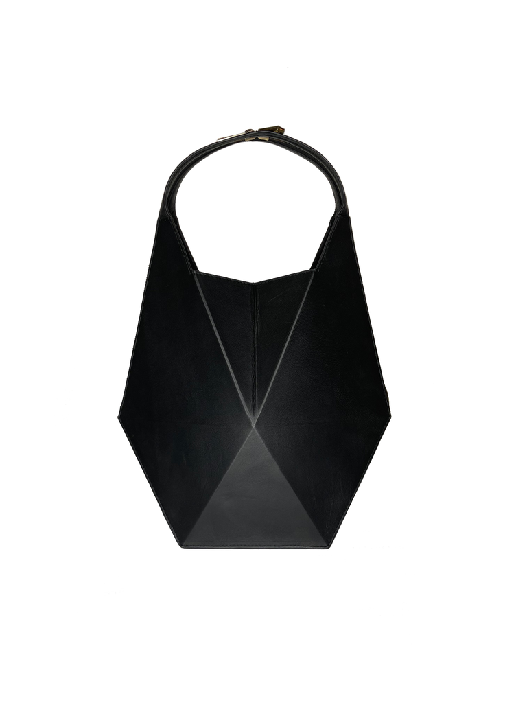 Warp Black Leather Hobo Bag | Sample |