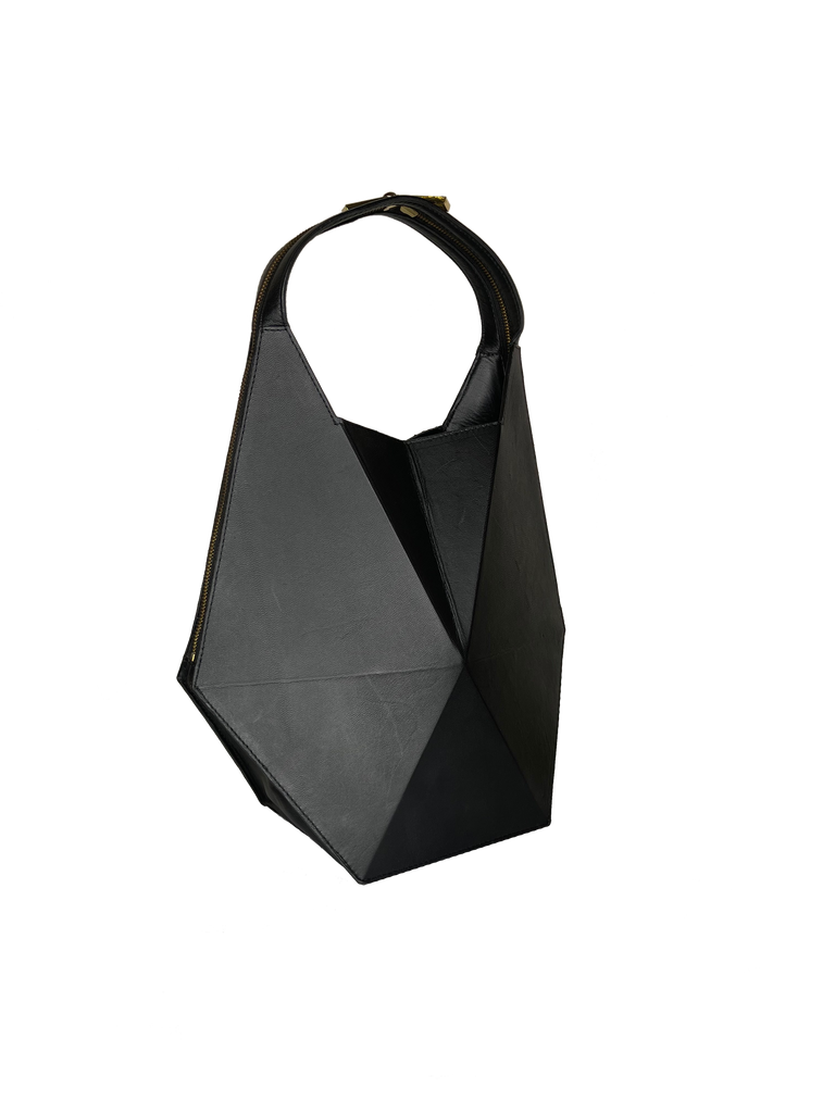 Warp Black Leather Hobo Bag | Sample |