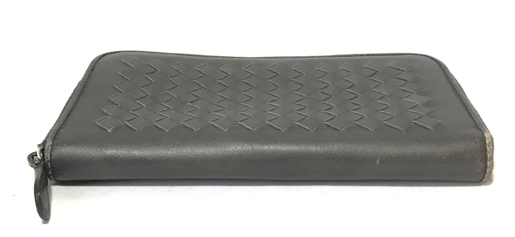 Bottega Veneta Intrecciato Leather Long Ziparound Wallet | Pre Loved |