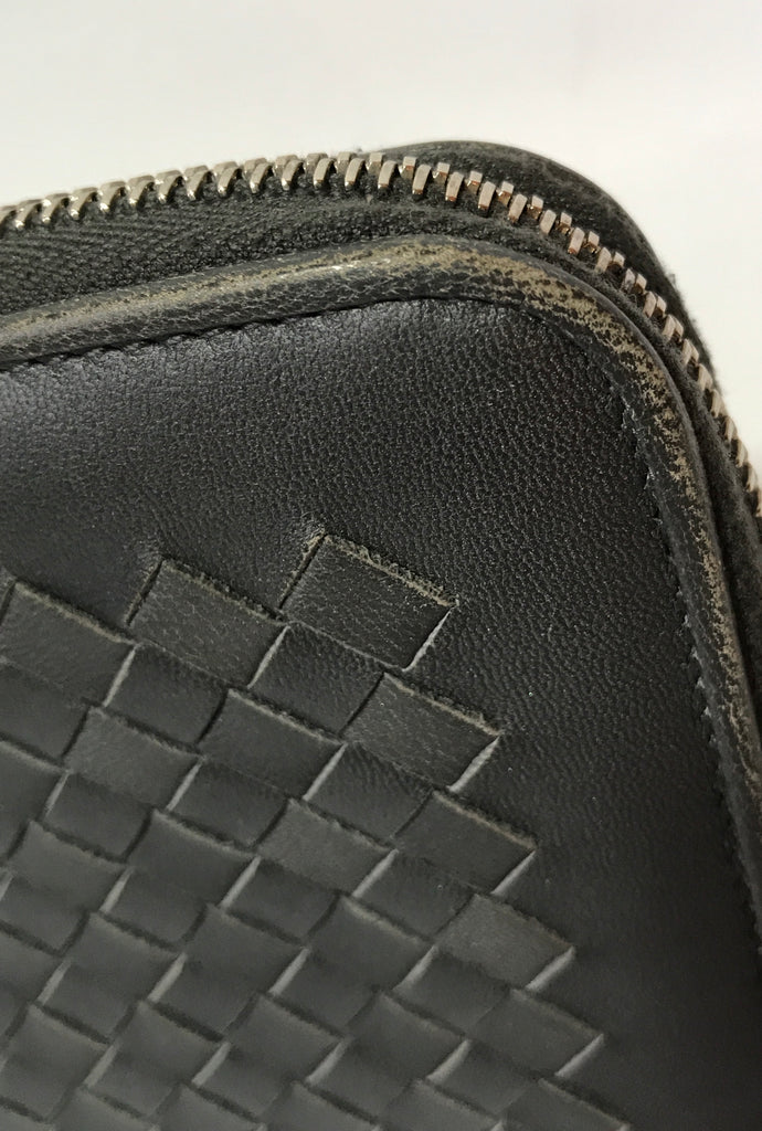 Bottega Veneta Intrecciato Leather Long Ziparound Wallet | Pre Loved |