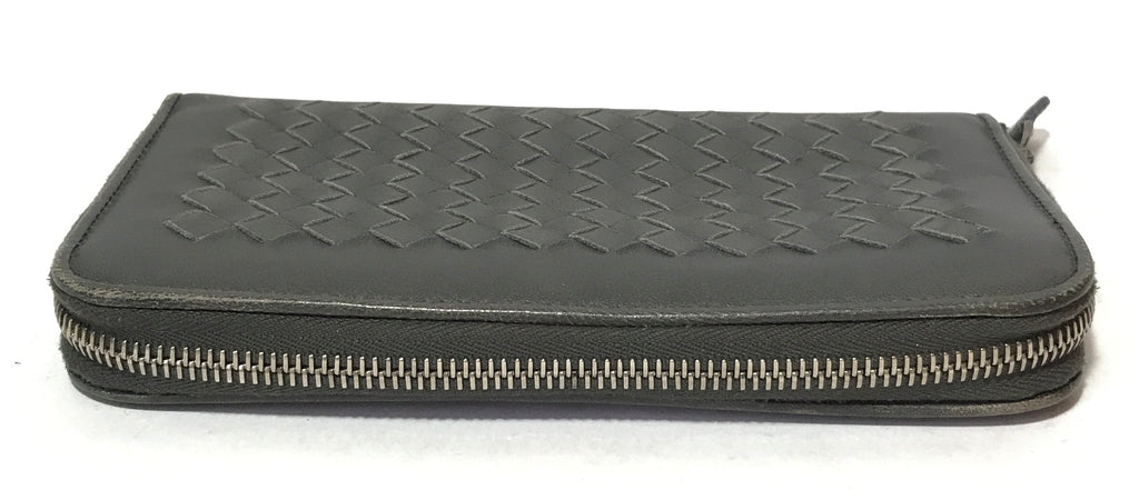 Bottega Veneta Intrecciato Leather Long Ziparound Wallet | Pre Loved |
