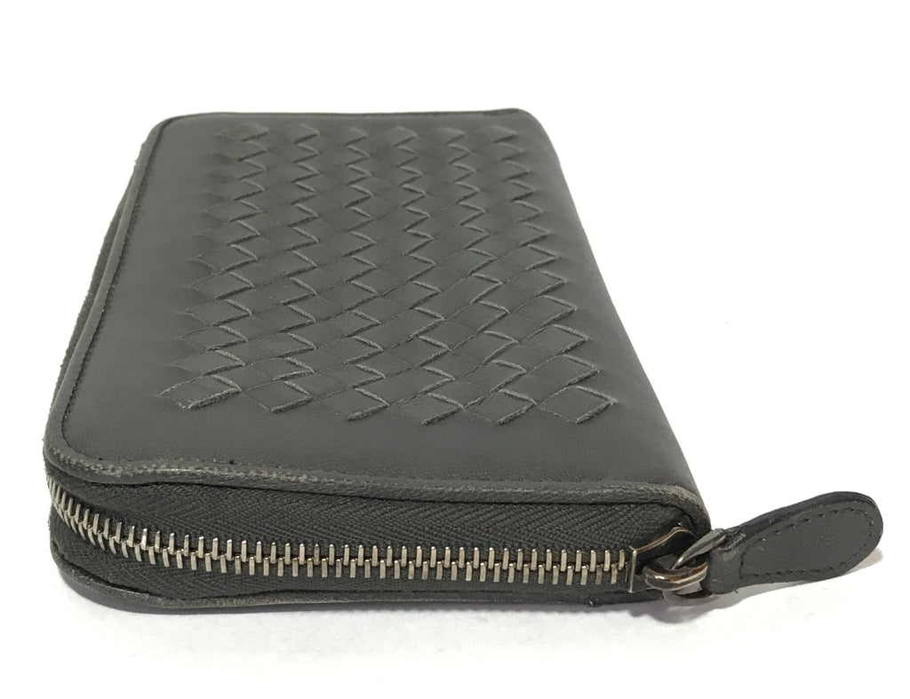 Bottega Veneta Intrecciato Leather Long Ziparound Wallet | Pre Loved |