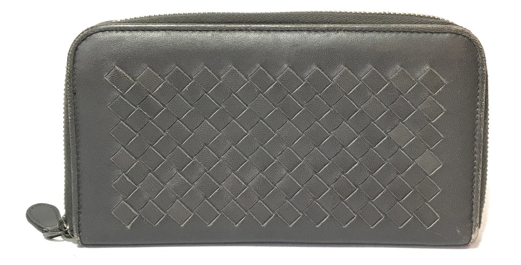 Bottega Veneta Intrecciato Leather Long Ziparound Wallet | Pre Loved |