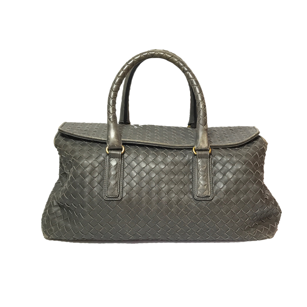 Bottega Veneta Intrecciato Nappa Top Flap Satchel | Pre Loved |