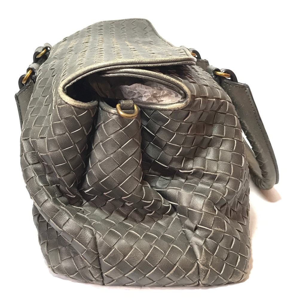 Bottega Veneta Intrecciato Nappa Top Flap Satchel | Pre Loved |