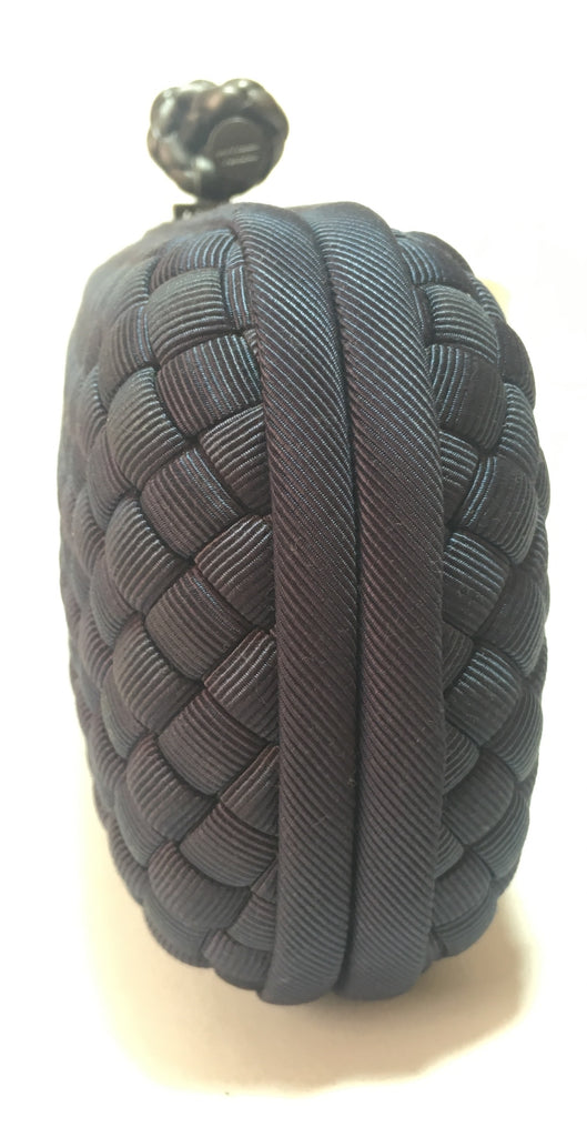 Bottega Veneta Woven Faille Large Knot Clutch Bag | Like New | - Secret Stash