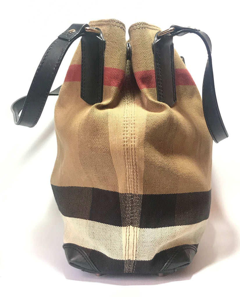 Burberry Exploded Check Canvas Tote Bag | Pre Loved |