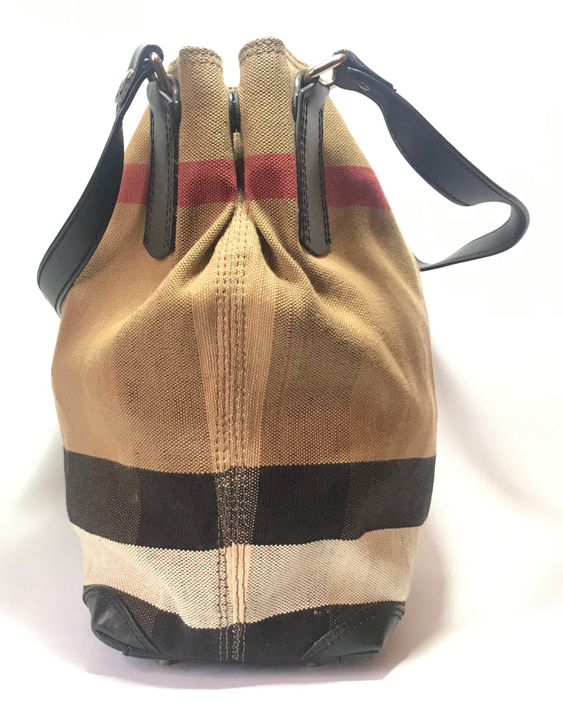 Burberry Exploded Check Canvas Tote Bag | Pre Loved |