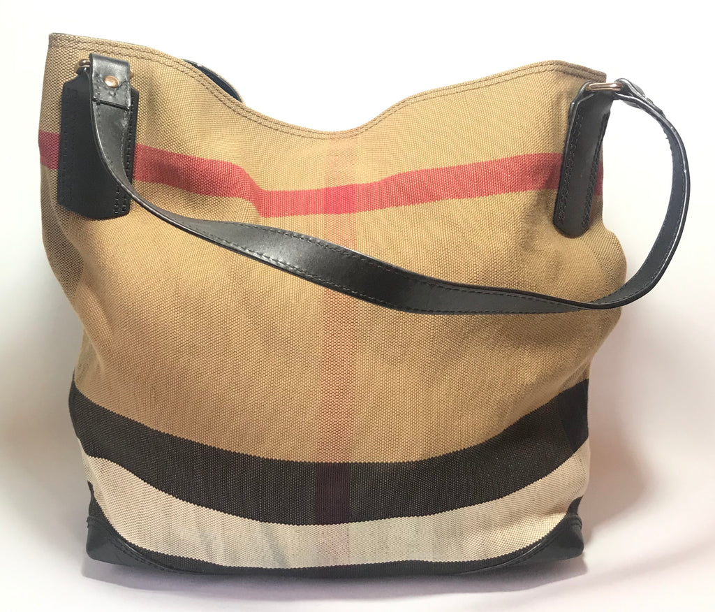 Burberry Exploded Check Canvas Tote Bag | Pre Loved |