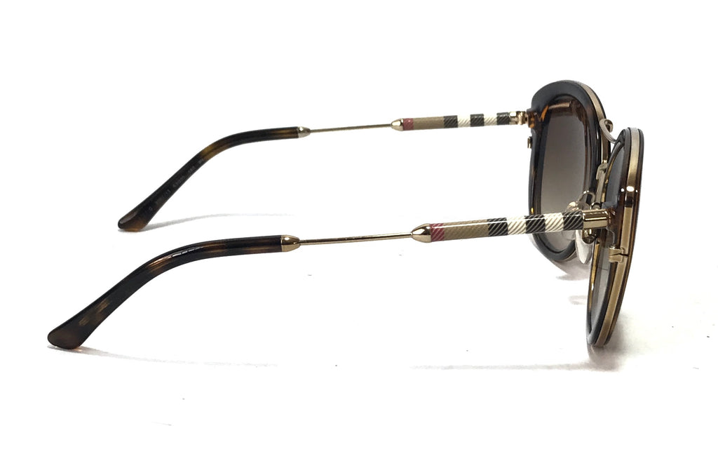 Burberry 4051 Q Brown Signature Check Sunglasses | Gently Used |