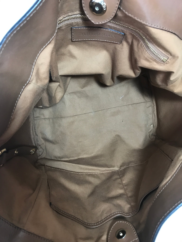 Burberry Tan Leather Tote | Pre Loved |