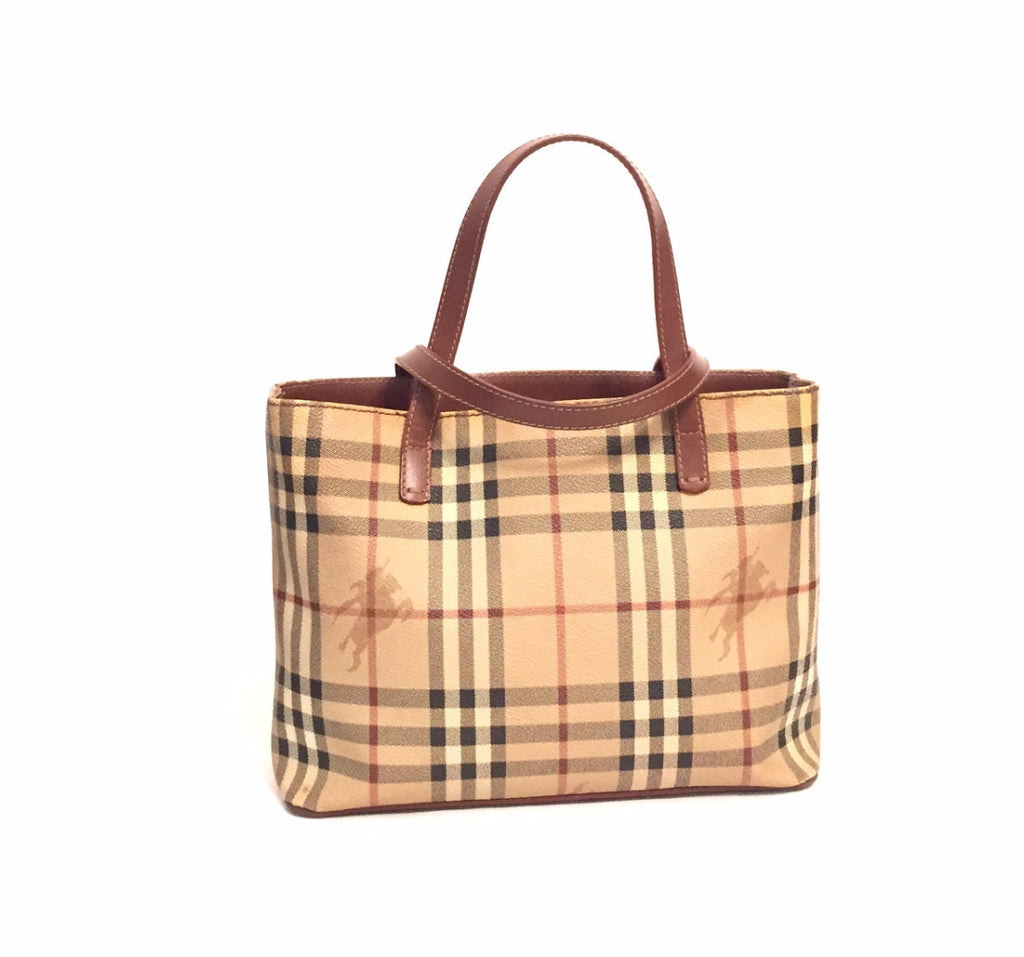Burberry 'Haymarket' Check Small Tote | Gently Used | | Secret Stash