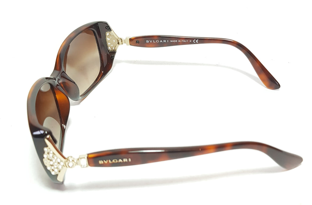 Bvlgari 8099 B Rhinestone Rectangular Sunglasses Gently Used Secret Stash