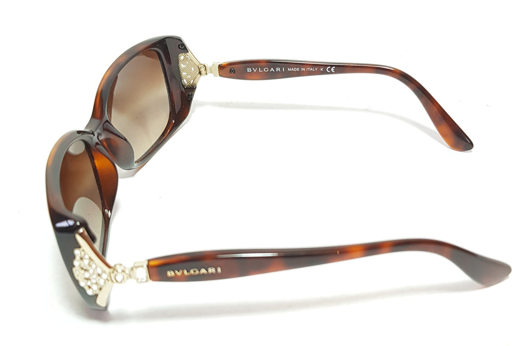 Bvlgari 8099-B Rhinestone Rectangular Sunglasses | Gently Used |