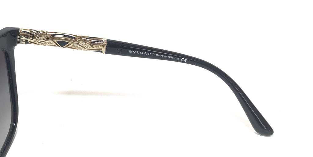 Bvlgari 8173-B 501/BG Black Sunglasses | Like New |