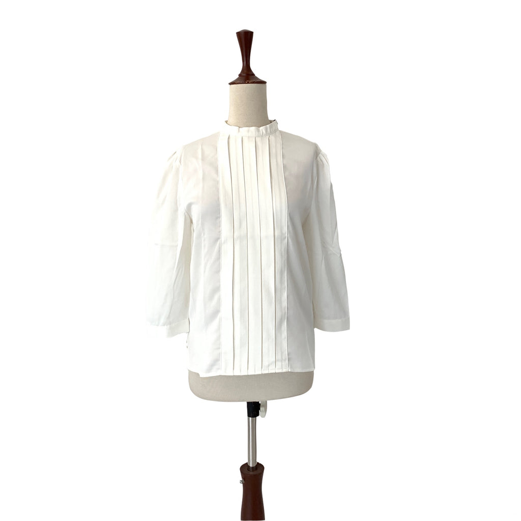 Sapphire West White Pleated Top | Brand New |