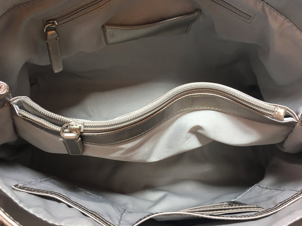 Calvin Klein Purple/Beige Monogram Jacquard Tote | Brand New | - Secret Stash