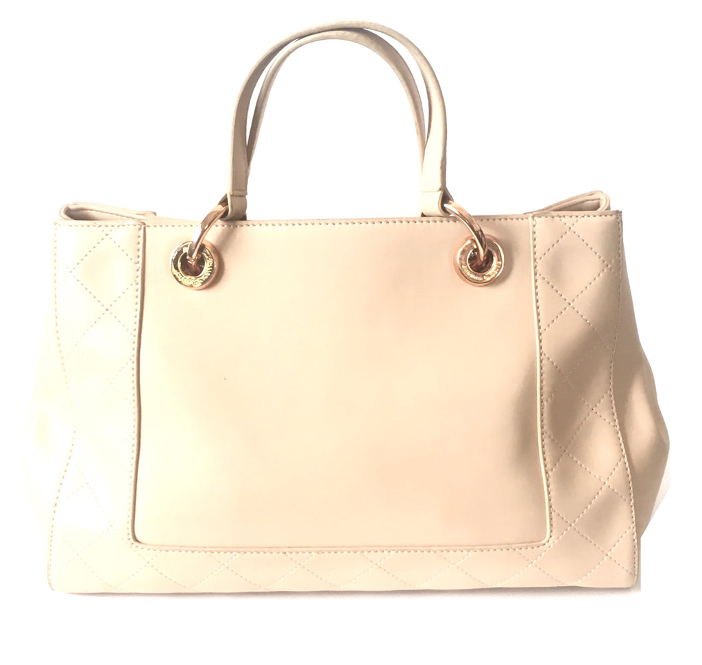 Charles & Keith Nude Blush Pink Leather Tote Bag | Gently Used | - Secret Stash