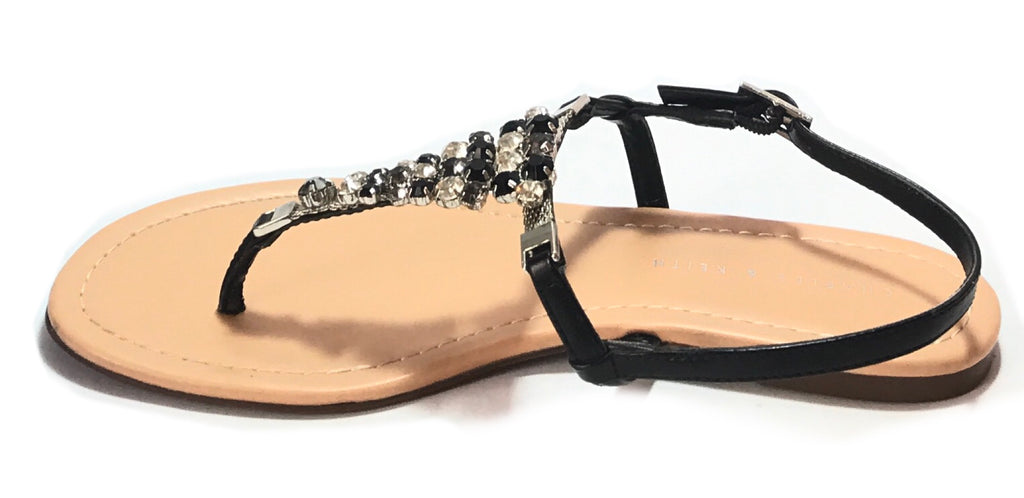 Charles & Keith Black Rhinestone Flats | Like New | - Secret Stash