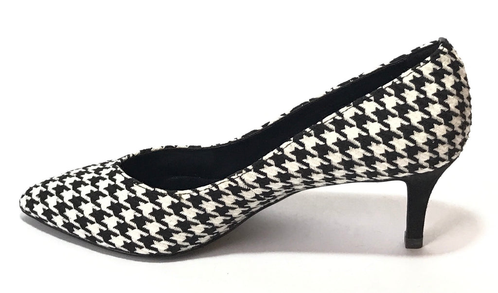 Charles & Keith Black & White Houndstooth Pumps | Brand New |