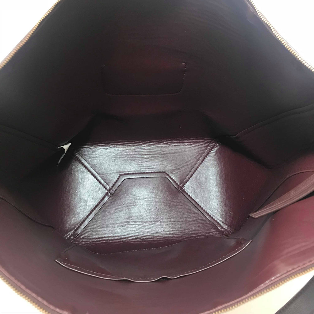 Charles & Keith Maroon Leather Messenger Bag | Pre Loved | - Secret Stash