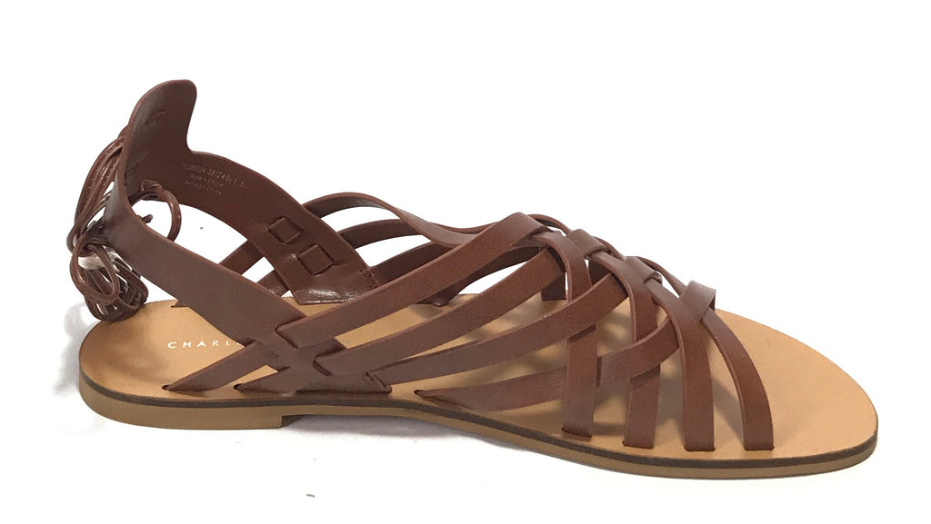 Charles & Keith Tan Leather Gladiator Sandals | Brand New | | Secret Stash