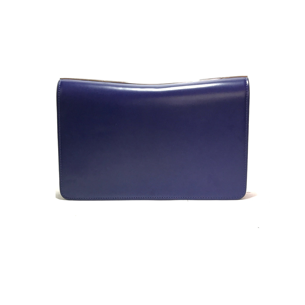 Charles & Keith Cobalt Blue Leather Clutch | Gently Used |