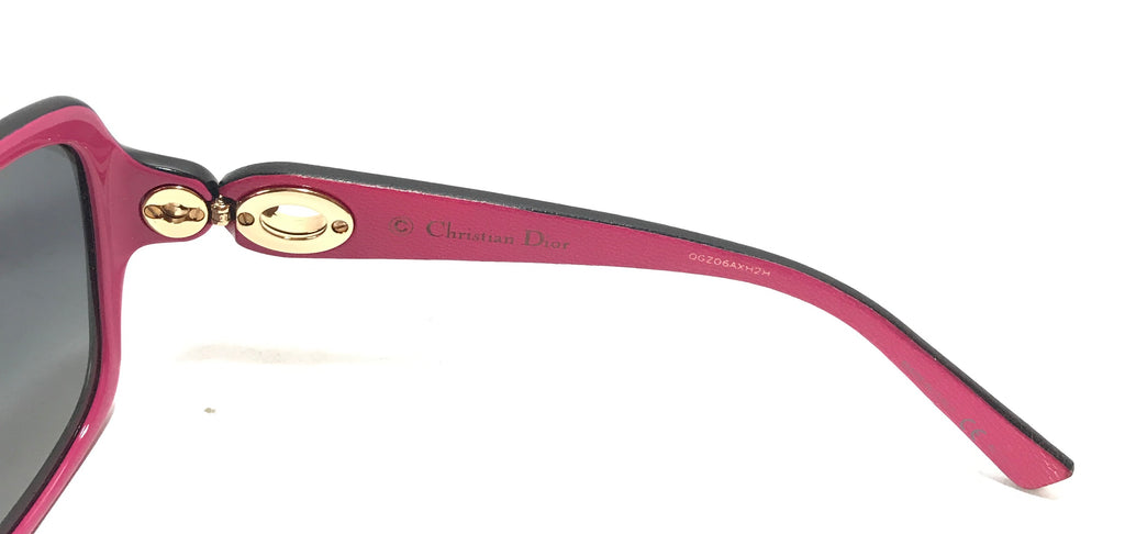 Dior Black & Pink Square Sunglasses | Gently Used |
