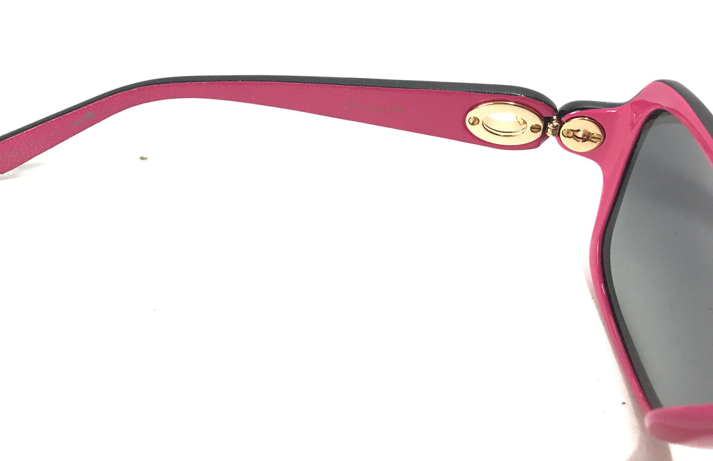 Dior Black & Pink Square Sunglasses | Gently Used |