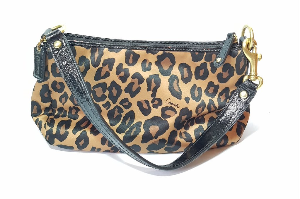 Coach Animal Print & Leather Pochette Mini Bag | Gently Used |