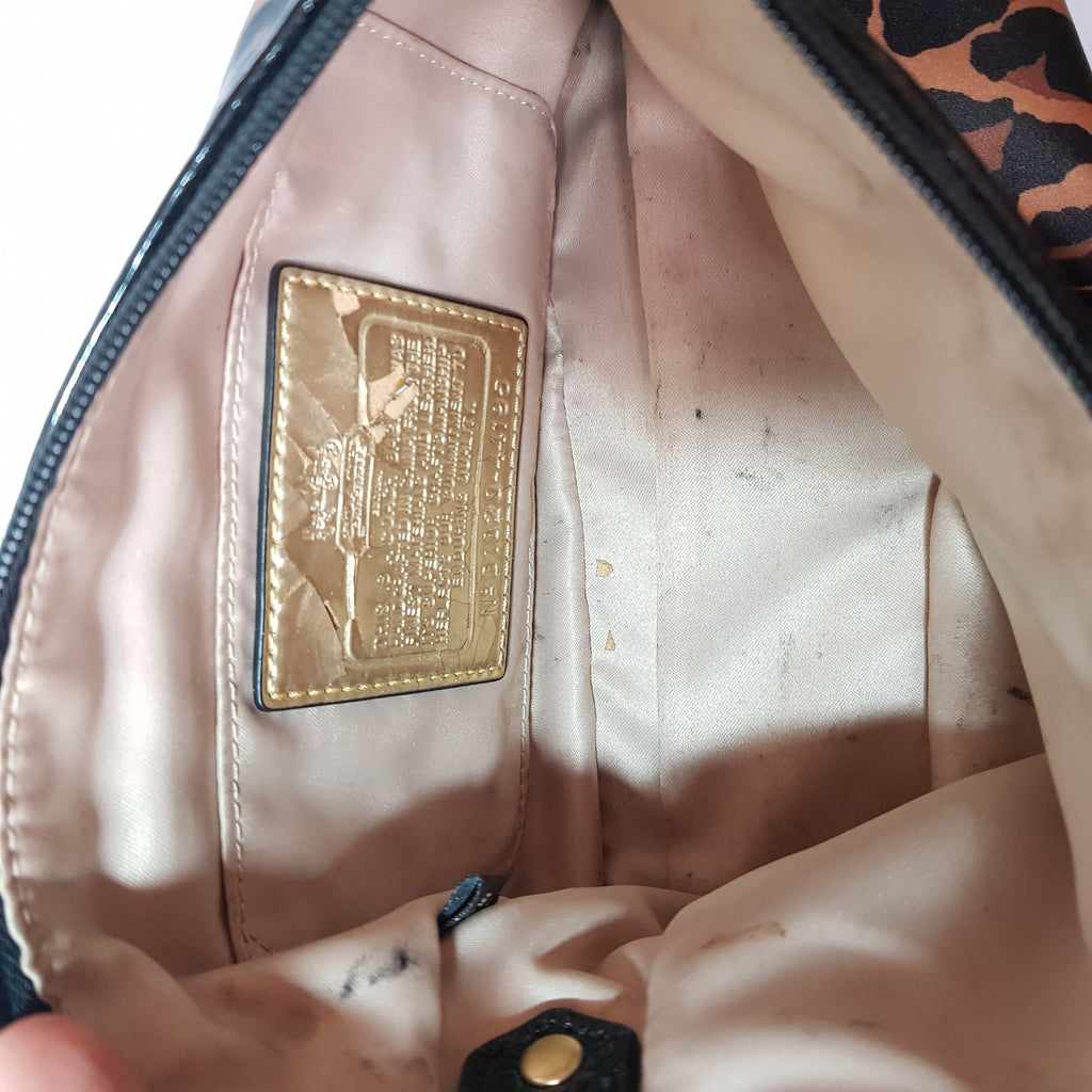 Coach Animal Print & Leather Pochette Mini Bag | Gently Used |