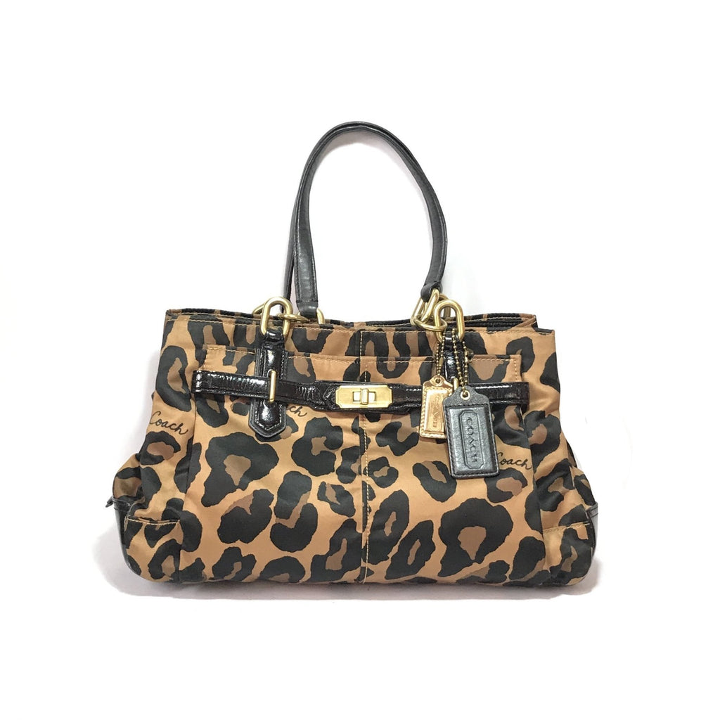 Coach Animal Print & Leather Shoulder Bag | Gently Used | - Secret Stash
