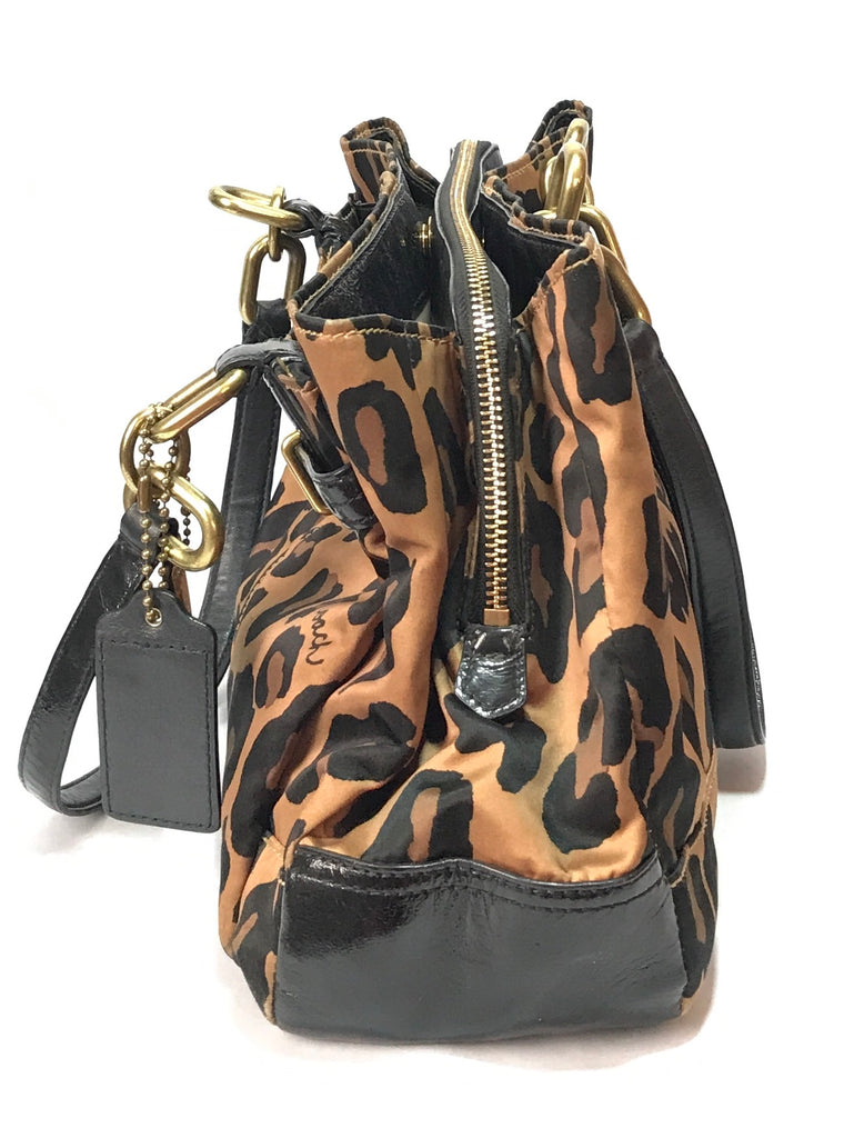 Coach Animal Print & Leather Shoulder Bag | Gently Used | - Secret Stash